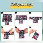 Polyester Large Foldable Portable Shopping Bag / Large Capacity Tote Bag Flowers Photo 7