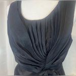 Anthropologie BHLDN BLACK SILK & LINEN PLEATED MINI DRESS Photo 5