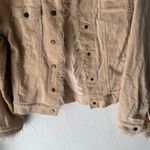BW Sport Vintage Y2k M Penny Lane Corduroy Jacket Faux Fur Trim Button Up Retro Tan Size M Photo 4