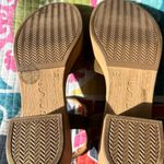 Unisa  Woman’s Platform Olive Green Suede Sandals Size: EU 37 US 7 Made in Spain Photo 5