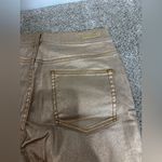 Anthropologie Pilcro Letterpress Rose Gold High Rise Crop Jeans Metallic 27 Photo 3