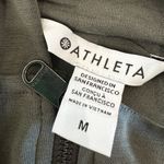 Athleta  Seasoft Bubble Hem Full Zip Aspen Olive Green size medium Photo 5