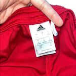 Adidas  Red Shorts with White Accents Photo 2