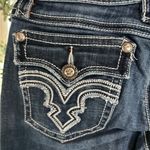 L.A. Idol Dark Blue Boot Cut Jeans, Wide Stitching, Flap Pockets, 9 Size undefined Photo 6