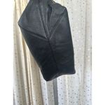 Michael Kors Large Soft Leather Black Snap Button Tote Bag Metal Logo Charm Photo 3