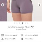 Lululemon  align shorts 4” Photo 4