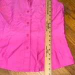 Fred David  Fuchsia Sleeveless Button-Down Shirt‎ see measurements in photo Photo 4