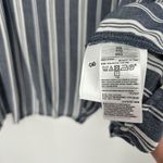 Old Navy NEW Boho Top Blue Stripe Long Balloon Sleeves Tie Neck Size XXL Photo 9