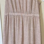 J.Crew Peach tiered Midi Dress sleeveless sz 14 ruffle peasant romantic Photo 0