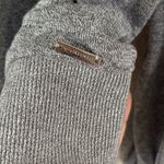 Tahari  Gray Crew Neck Sweater ruffle shoulder sleeves Photo 4