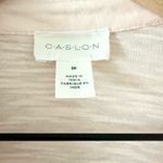 Caslon NWT  Nordstrom Roll Tab Knit Button Down in Peach - Size XXL Photo 6