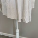 Free People  Cream Tied Cold Shoulder Asymmetrical Mini Shirt Dress Women M Boho Photo 4