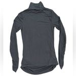 Isabella Oliver Maternity Turtleneck Shirt Ruched Sides Long Sleeve Women Size 1 Gray Photo 1