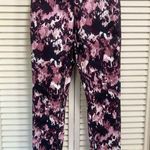 Athletic Works Burgundy/Black Abstract Leggings Women's Size Small Ankle Photo 0