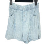 Chaser  Flowy High Waist Shorts Size S Paperbag Pockets Vintage Wash Snap Close‎ Photo 0