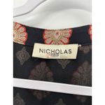 Nicholas Black Printed Silk Noura Tie Waist Maxi Dress Size 14 Photo 5