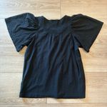 Nation Ltd  Acacia Smocked Flutter Sleeve Top Pima Cotton Black Size S Photo 3