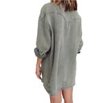 12th Tribe Nashville nights oversized olive shacket One Size Photo 9
