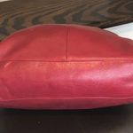 Coach Madison Phoebe Tumbled Red Leather Copper Lining Vintage Shoulder Bag Photo 4