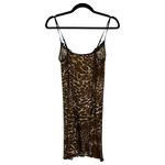 Rampage Vintage Y2K 90s Animal Print Sequin Lace Mini Slip Dress Size Medium Photo 4