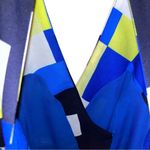 Milly • Anita Cascade Dress in Multi • Size 6 Photo 8