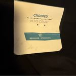 Old Navy  Cropped plus court Wide-Leg High-Rise Pants in Black Jack womens 12 NWT Photo 6