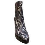 AllSaints Ana Snake Emobossed Lug Womens Boot Size US Size 7 NEW Black Photo 2