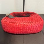 GLB | Woven Leather Hobo Bag Red Photo 6
