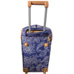 Liz Claiborne NWOT Y2K  Purple Paisley Travel Rolling Duffle Bag Photo 1