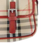 Burberry  RED, CANVAS LEATHER SHOULDER BAG Photo 4