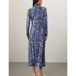 Marie Oliver  Blue and White Midi Dress Photo 2