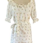 Reformation Indio Linen Off-the-Shoulder Floral Mini Dress Size XS X-Small Photo 0