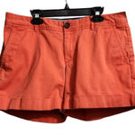 Banana Republic  City Chino Coral‎ Orange Cotton Blend Shorts Size 6 Photo 0