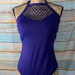 Leilani Deep Purple One Piece Bathing Suit Purple Size 12 Photo 0