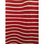 Appleseed's Women's Size XL Red White Striped Short Sleeve Cotton Polo Shirt Photo 1