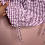 ZARA Bloggers Fav Lilac Gingham Mini Dress Long Sleeve Purple White. Size XXL Photo 10
