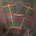 J. McLaughlin  Plaid Cotton Button Down Shirt with Contrast Size Small Photo 3