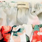 Adrienne Dress Tropical Floral On Off Shoulder Ruffle Neckline Sleeveless Small Photo 2
