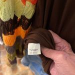 Vava by Joy Han  vintage off the shoulder striped crochet bell sleeve tunic top. Photo 7