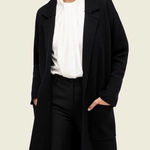 J.Crew  Ella Open Front Long Sweater Blazer Black Style AD753 Women's Size Small Photo 0
