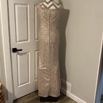 Emerald Sundae women’s Gold/pink sequined off shoulders formal dress size 15 Photo 6