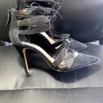 ZARA Women’s Elegant Black Suede Lace-Up Cut Out Pumps Heels Size 40/ 9.5 US Photo 7