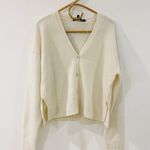 Theory 100% wool & cashmere cardigan in cream Photo 5