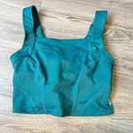Free People Movement Teal Square Neck Workout Crop Top Size S Photo 3