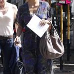 Rachel Roy Angelina Dress Sheer Palm Caftan sz M Gold Size M Photo 2