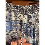 Anthropologie pilcro Linen blend asymmetrical maxi skirt small Blue Photo 5