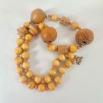 Brown and tan cork beaded necklace Photo 5