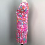 Lilly Pulitzer  Pink Shorely Blue Feeling Tanked Brewster Mini Dress Small V Neck Photo 4