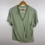 Anthropologie Saturday Sunday Womens Short Sleeve Top Sage Green Sz XS Soft Photo 3