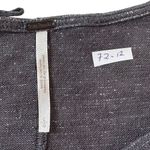 Free People  Grey Metallic Cowl Neck Top Women Blouse Size Large | 72-12 Photo 3